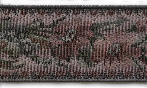 2 1/2" Vining Floral Woven Tapestry Jacquard Trim