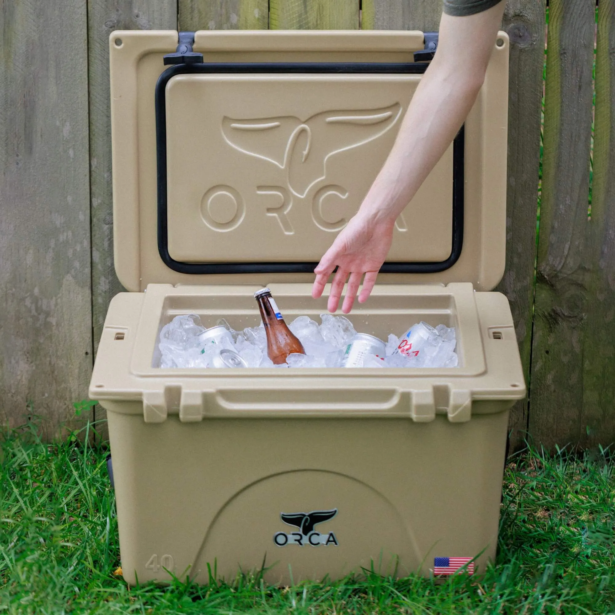 40 Quart Cooler Tan