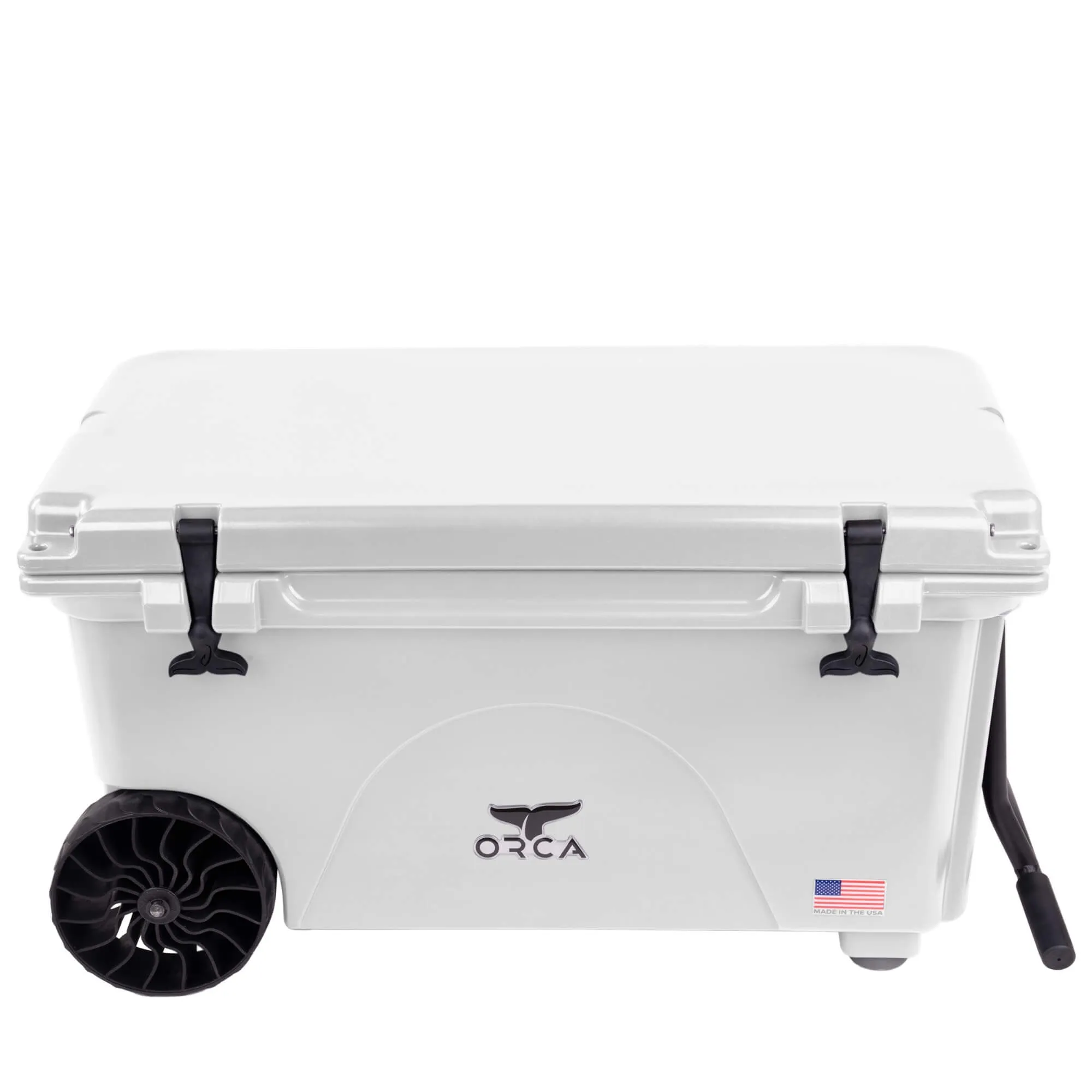 65 Quart Wheeled Cooler White
