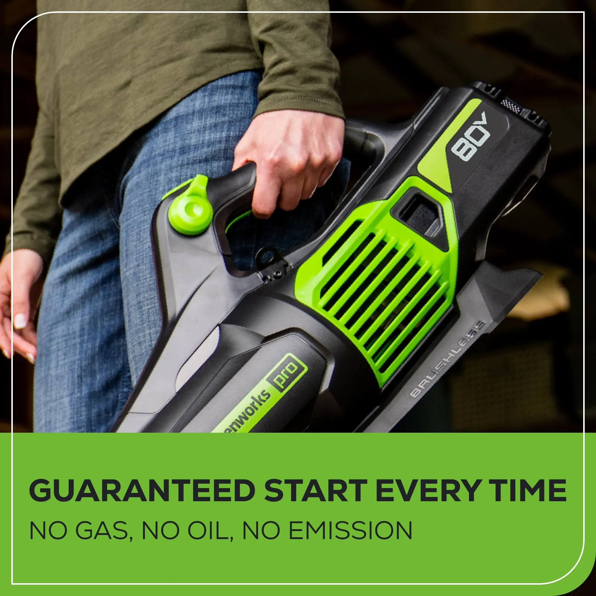 80V 730 CFM Cordless Battery Leaf Blower w/ 2.5Ah Battery & Rapid Charger