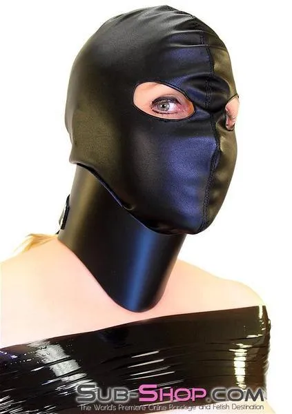 9022DL      Open Eyes Lacing Full Bondage Hood - MEGA Deal