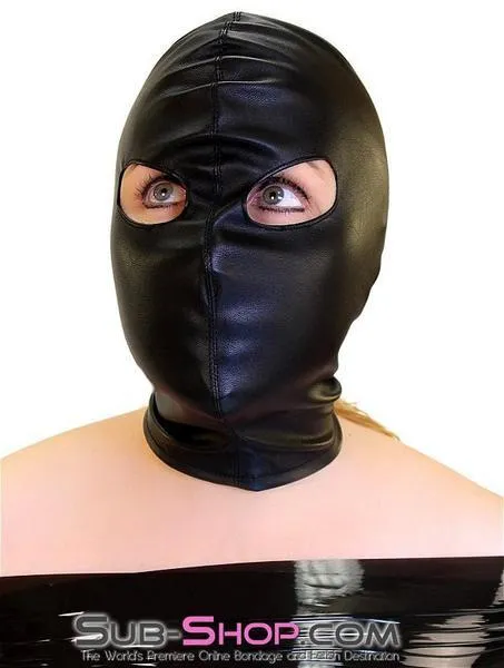 9022DL      Open Eyes Lacing Full Bondage Hood - MEGA Deal