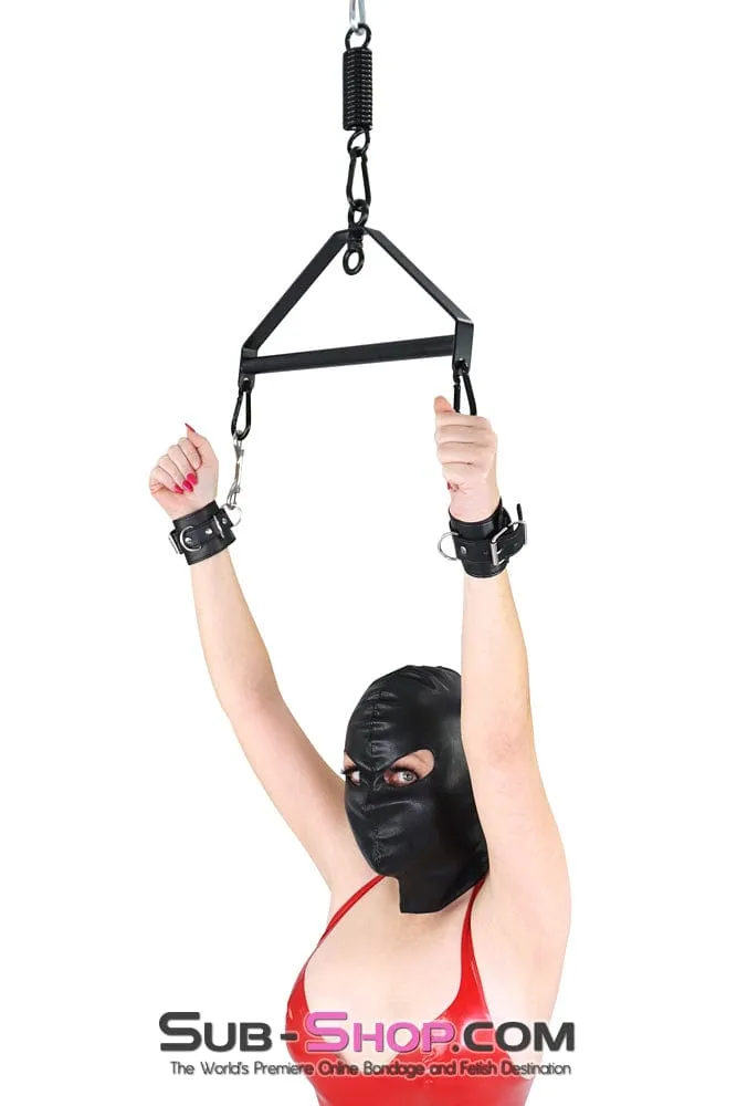 9022DL      Open Eyes Lacing Full Bondage Hood - MEGA Deal