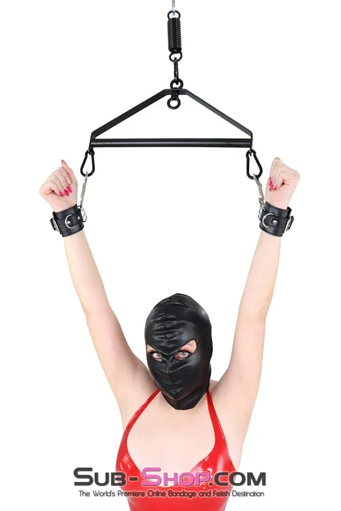 9022DL      Open Eyes Lacing Full Bondage Hood - MEGA Deal