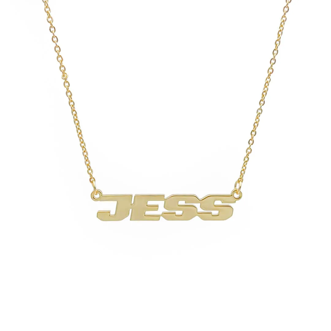 Action Custom Name Necklace
