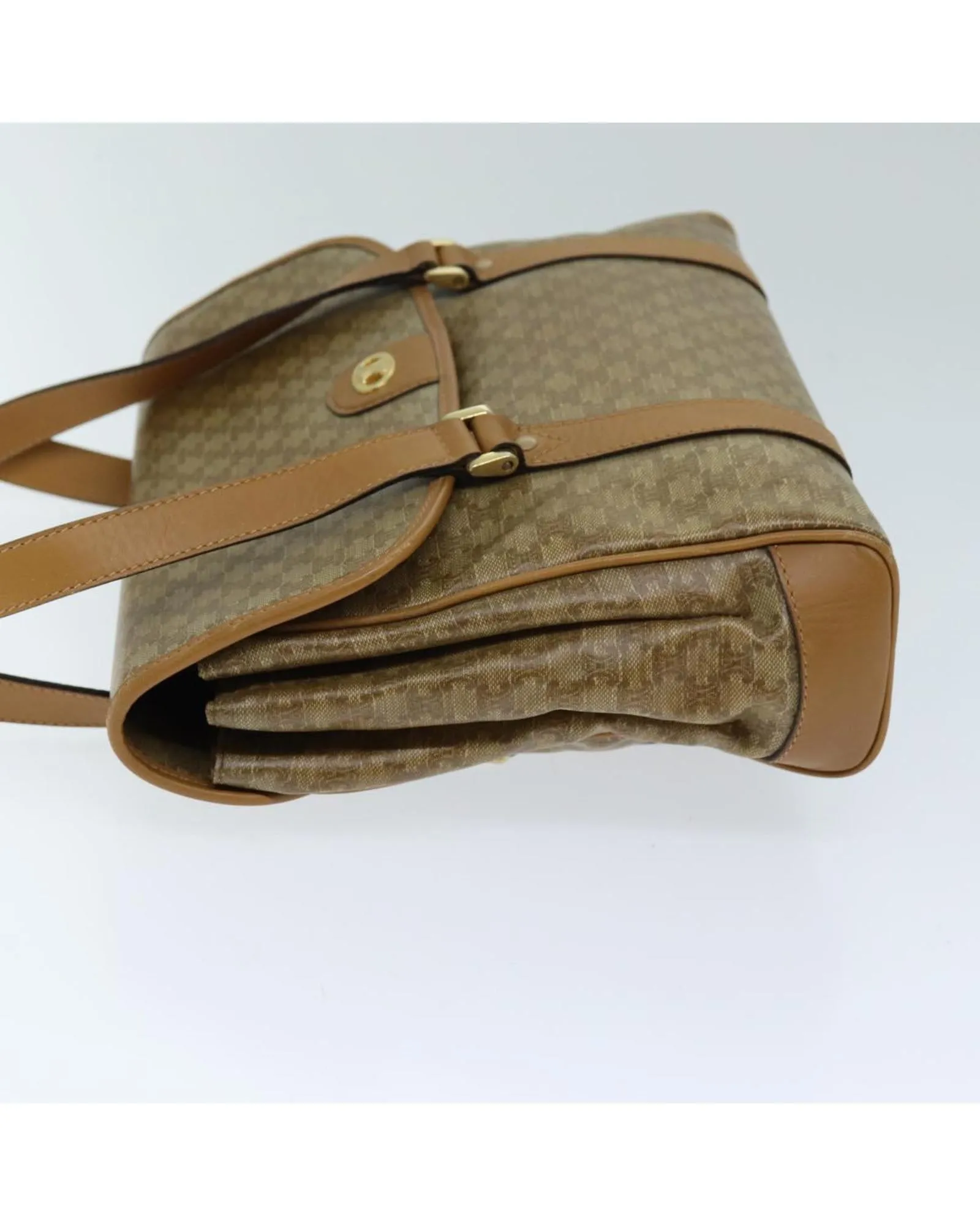 Authentic Macadam Canvas Beige Hand Bag by Celine