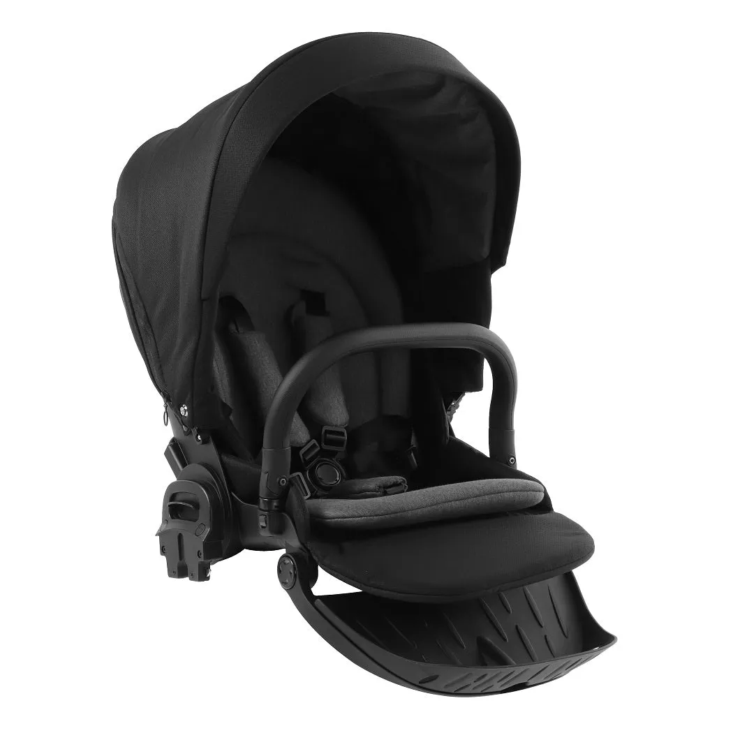 BabyStyle Prestige Vogue Pram Travel System (Black/Black/Ebony) with Isofix Base