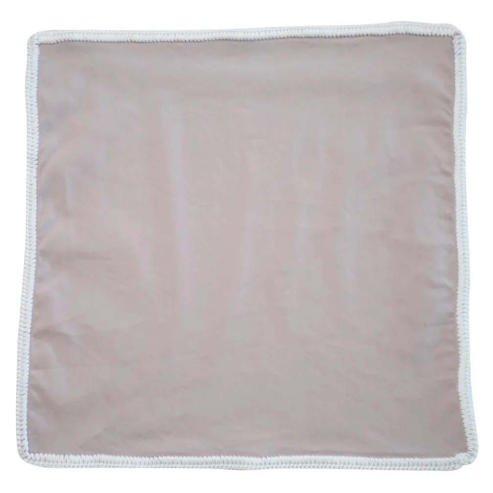 Brushed Nude with White Signature Border