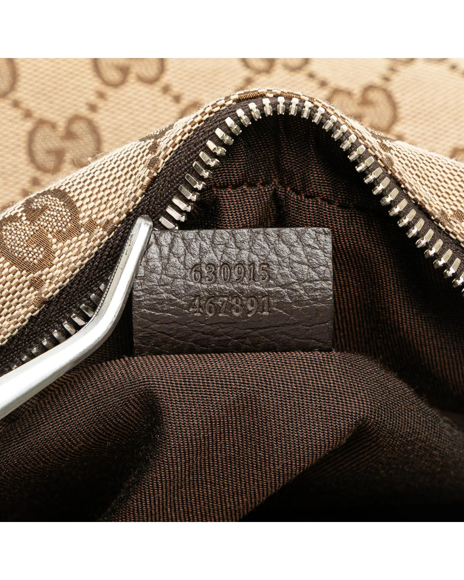 Canvas Waist Pouch with Leather Trim and Multiple Pockets