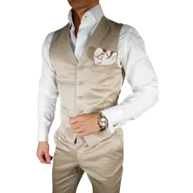 Champagne Oro Lucentezza Ciottoli Waistcoat @ The Vault