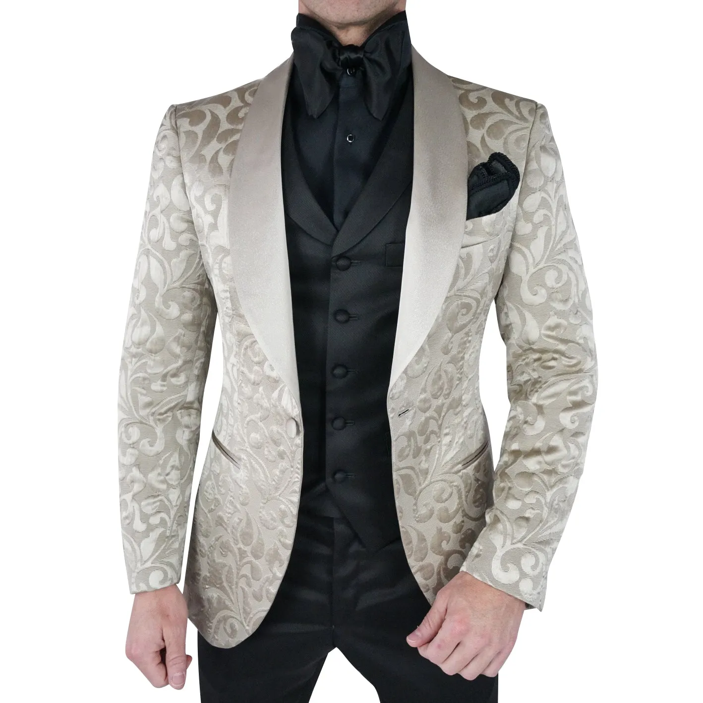 Champagne Oro Paisley Dinner Jacket @ The Vault
