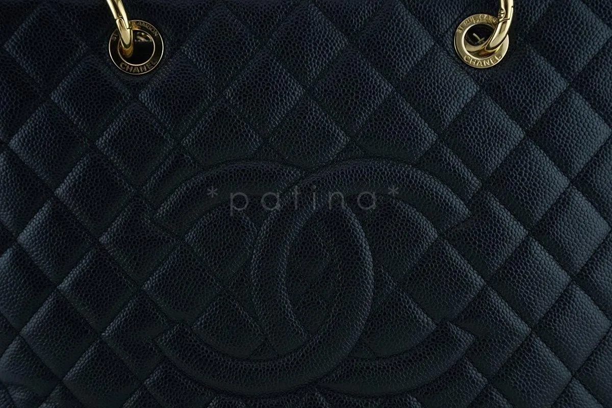 Chanel Black Caviar Classic Grand Shopper Tote GST Shopping Bag GHW