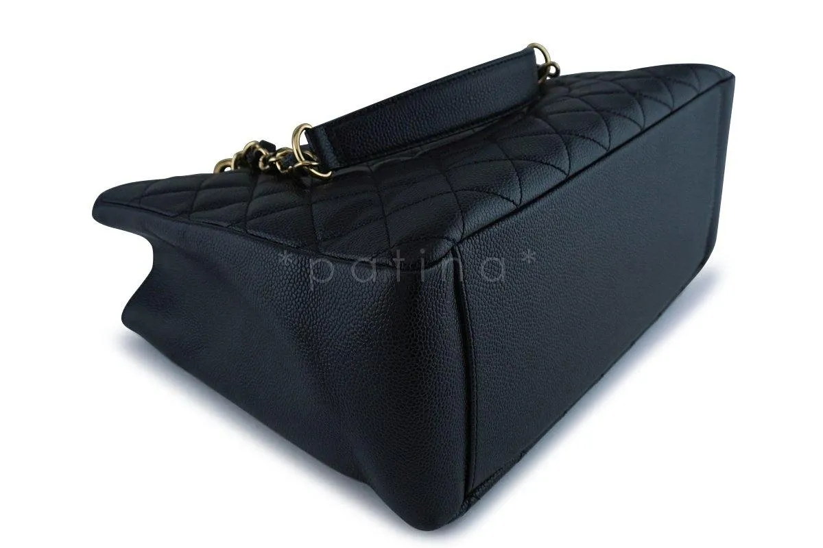 Chanel Black Caviar Classic Grand Shopper Tote GST Shopping Bag GHW