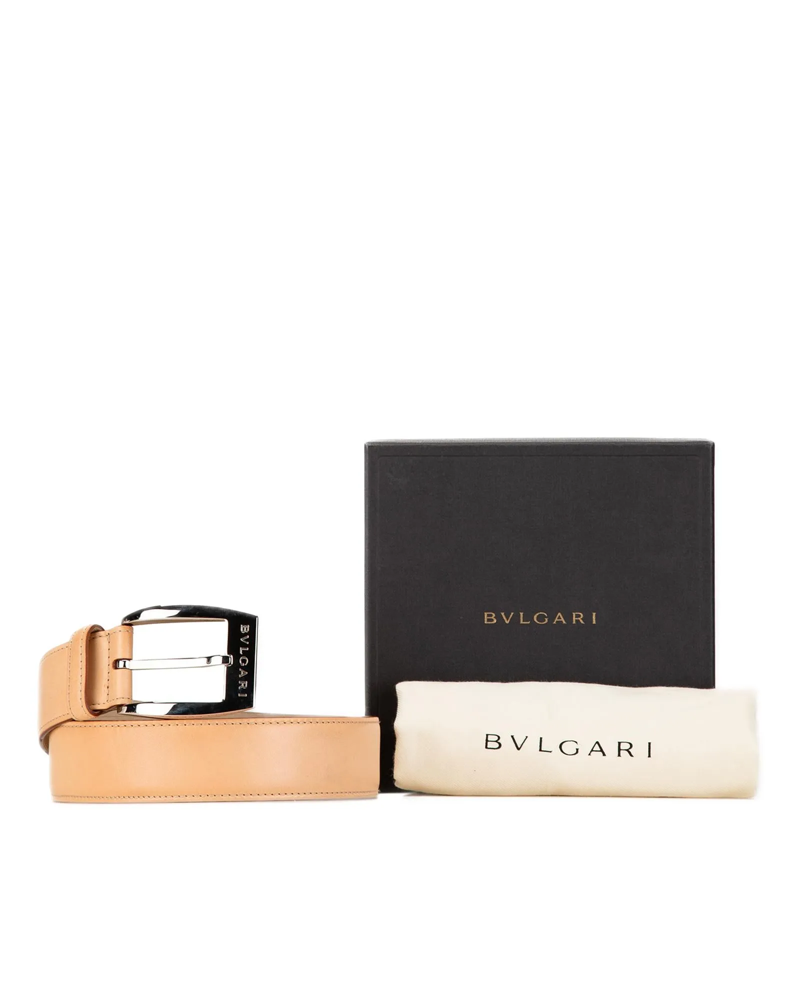Classic Leather Belt with Metal Buckle