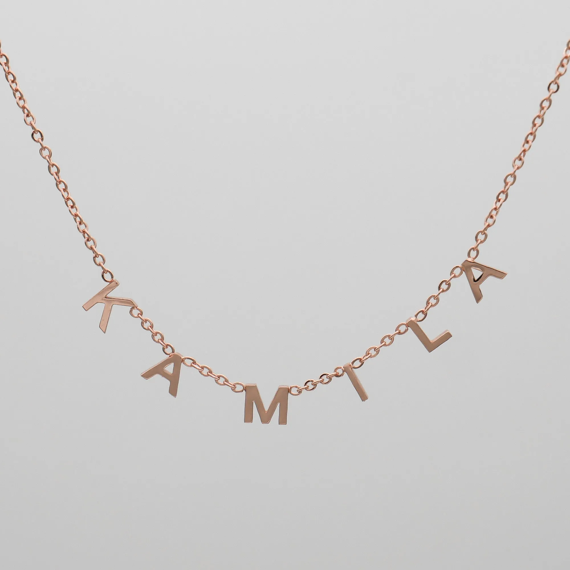Classic Suspended Custom Name Necklace