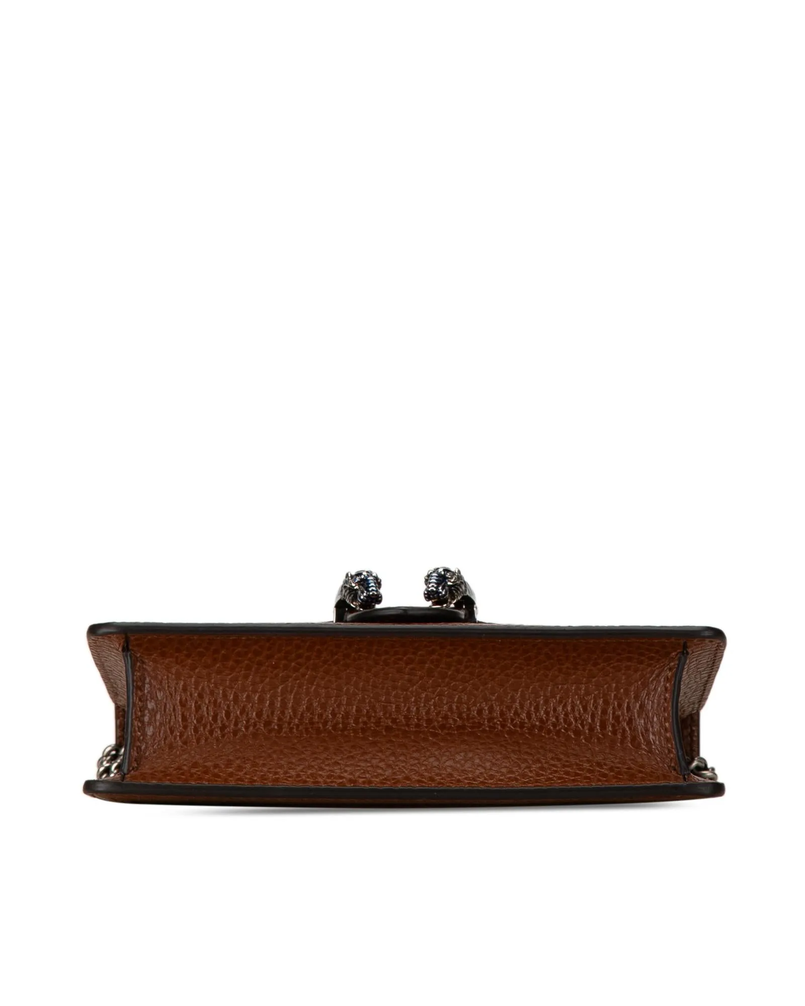 Denim Crossbody Bag with Chain Strap and Flap Closure