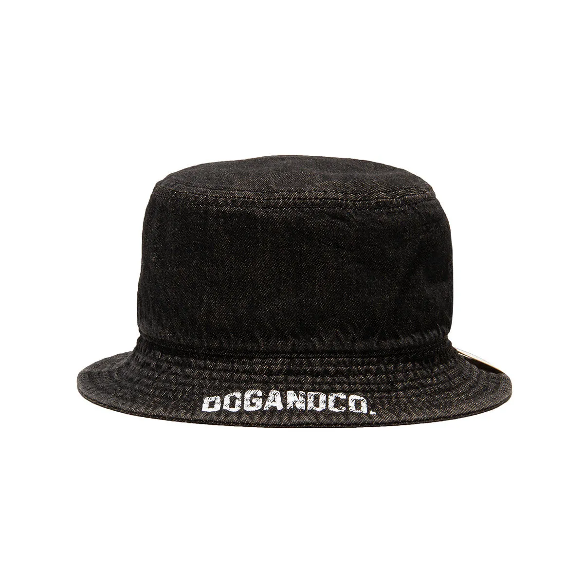 DENIM FLAG HAT - Black