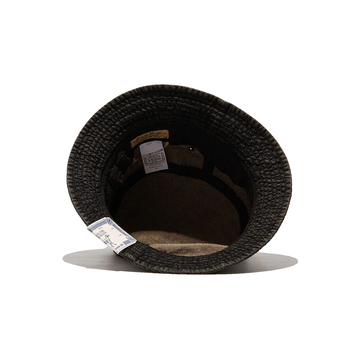DENIM FLAG HAT - Black