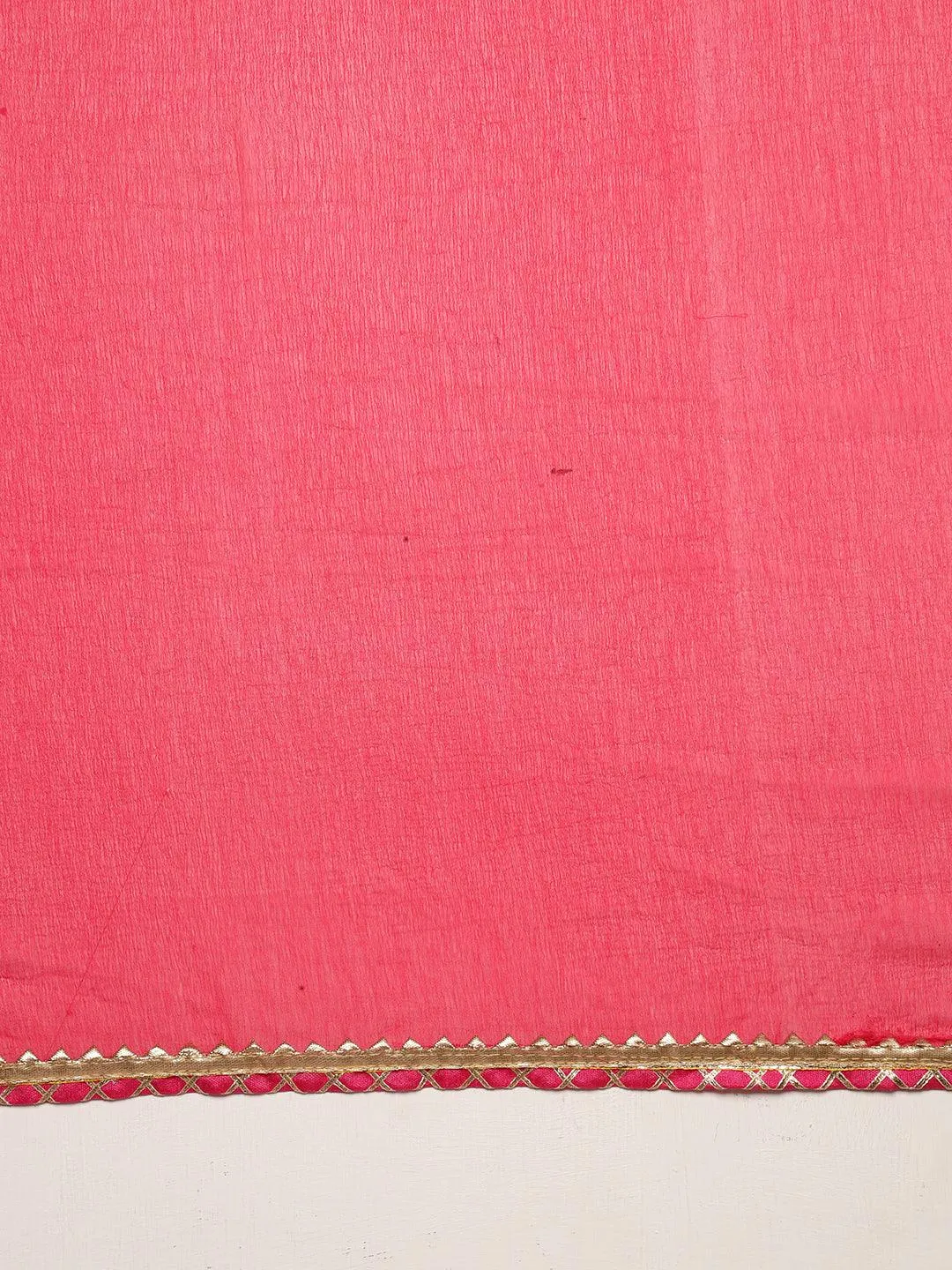 Ethnic Printed & Embroidered A-Line Kurta with Pants & Dupatta - Multi