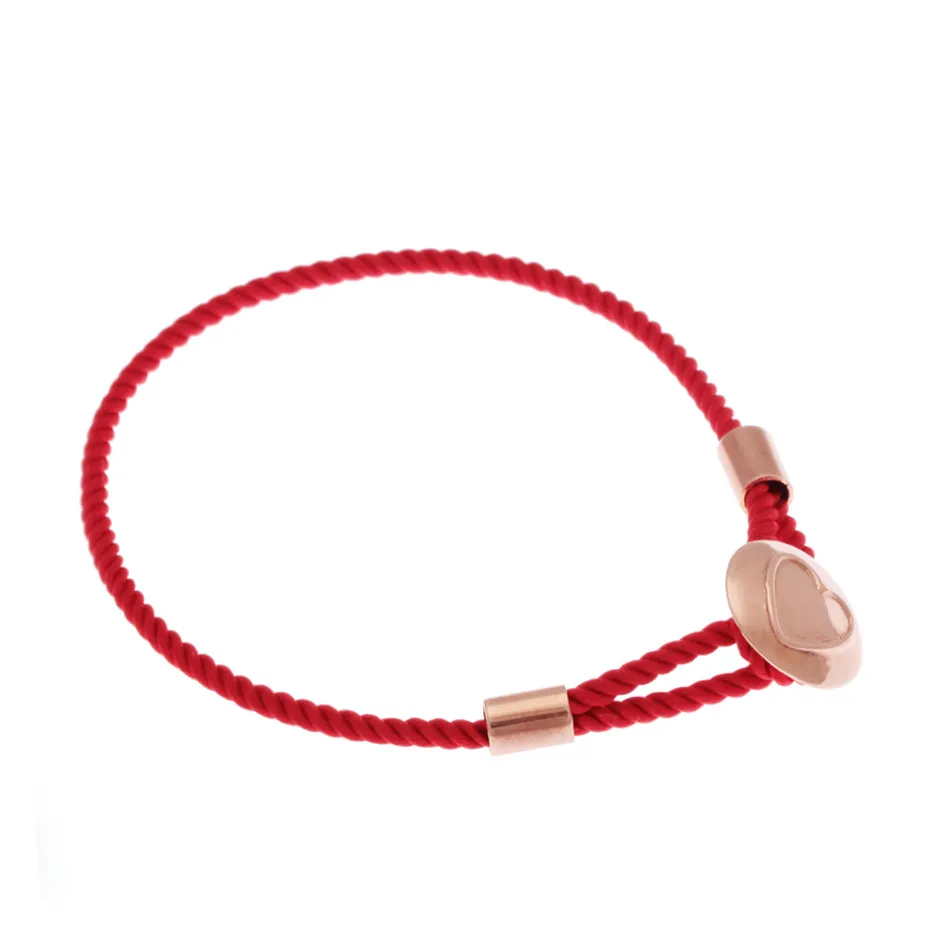 FESTIVAL TIME! 65%   DISCOUNT  Colourful 18ct Rose Gold Vermeil on Sterling Silver Heart Caring Bracelets