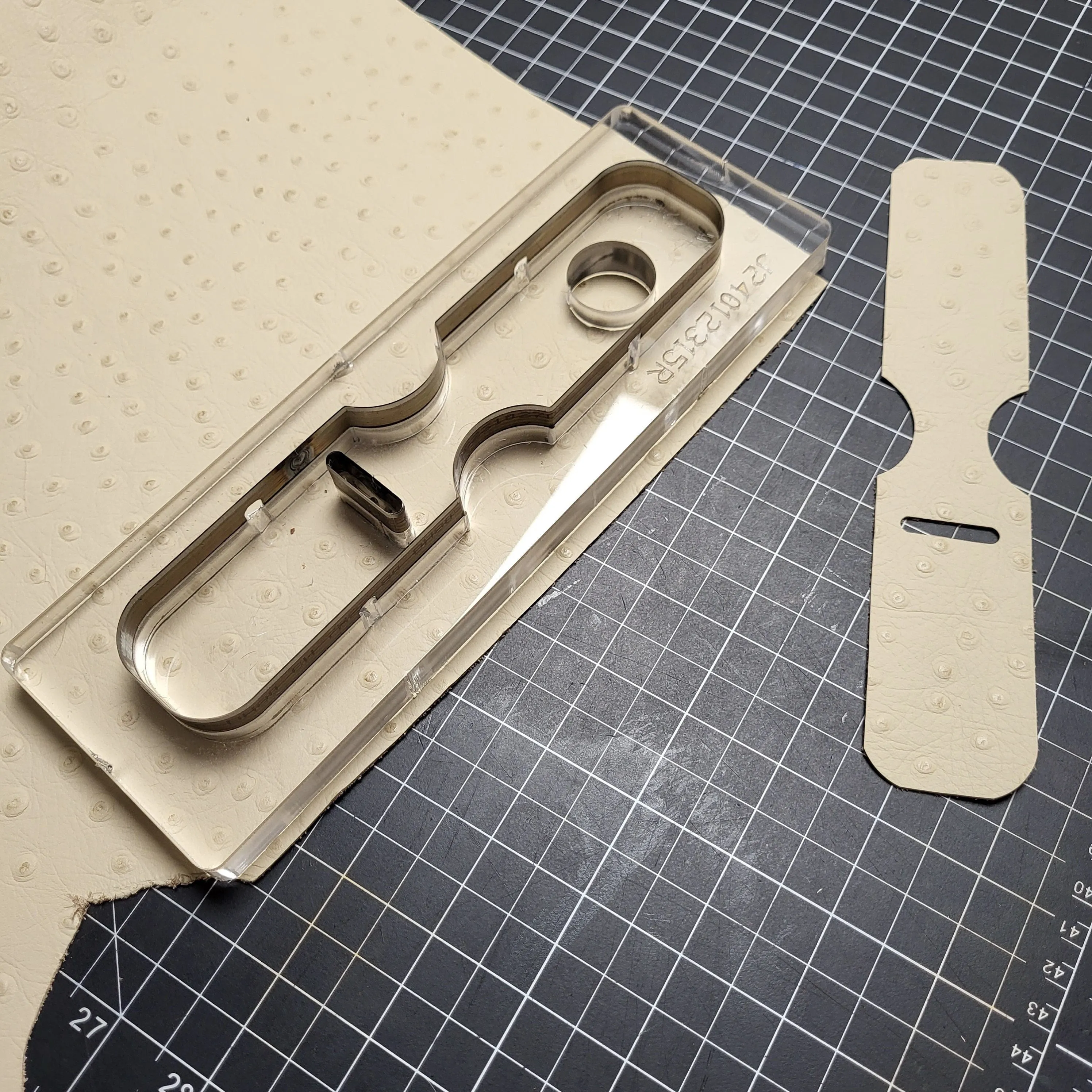 Leather Lip Balm Keychain