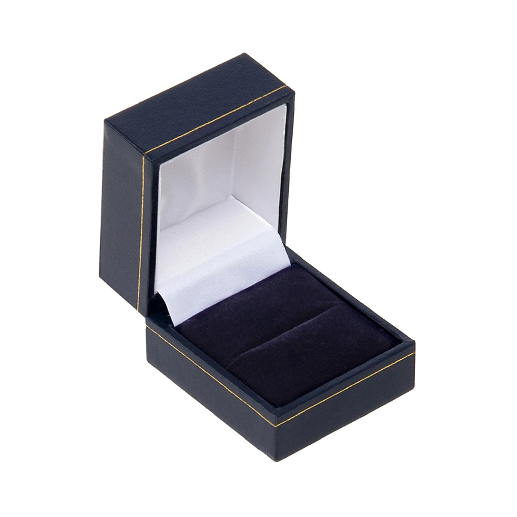 Leatherette Ring Box Blue