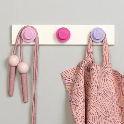 Lego Wall Hanger Rack - Pink/Purple- REDUCED BY 30%