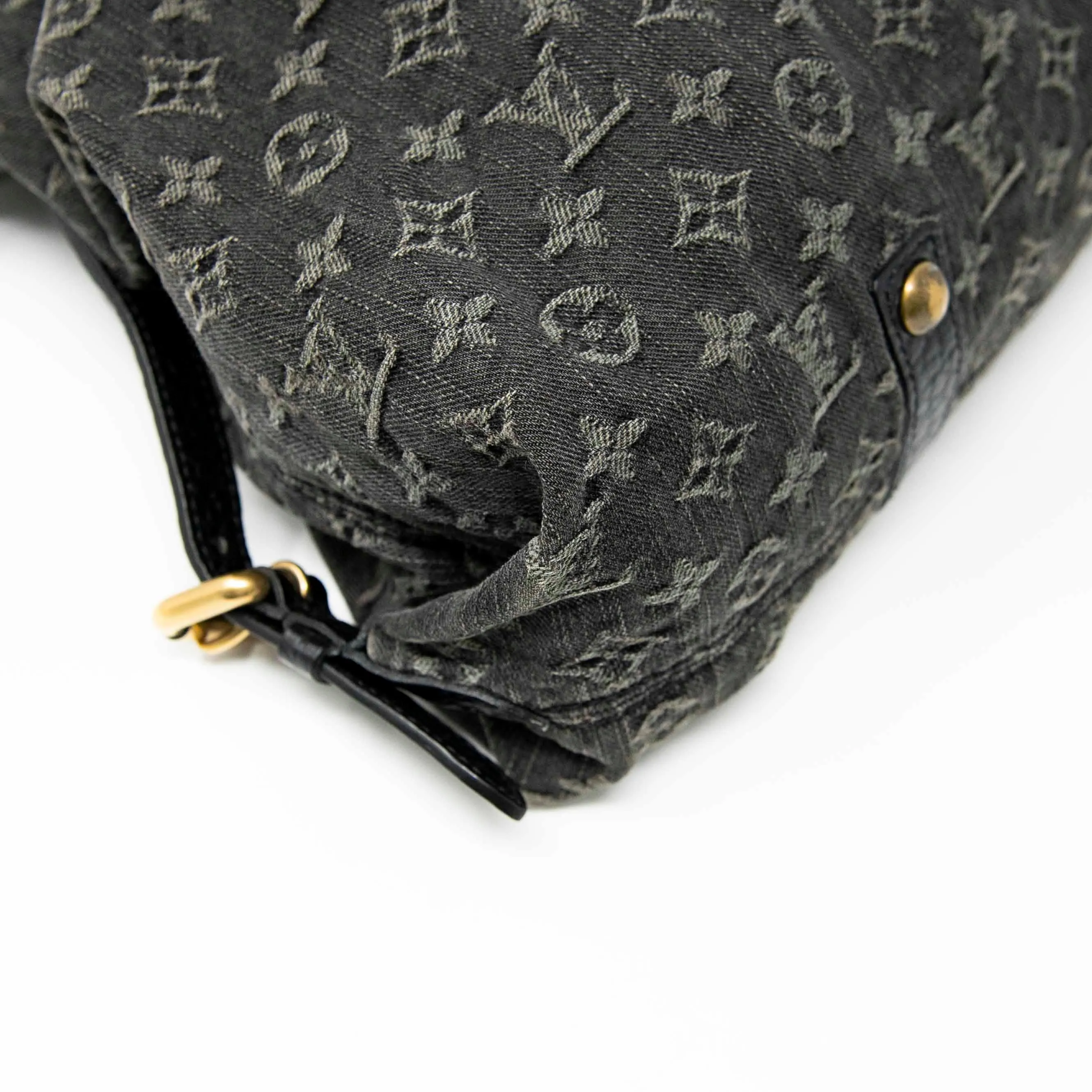 Louis Vuitton Black Monogram Denim Neo Cabby GM