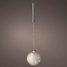 Lumineo Frosted Lit LED Ball Warm White 14cm (2 FOR £12)