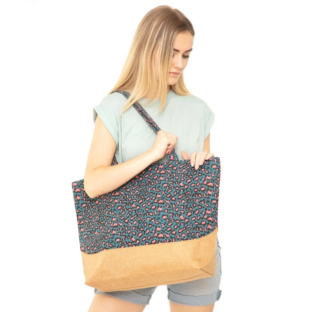 MB0082 Leopard Print Tote Bag