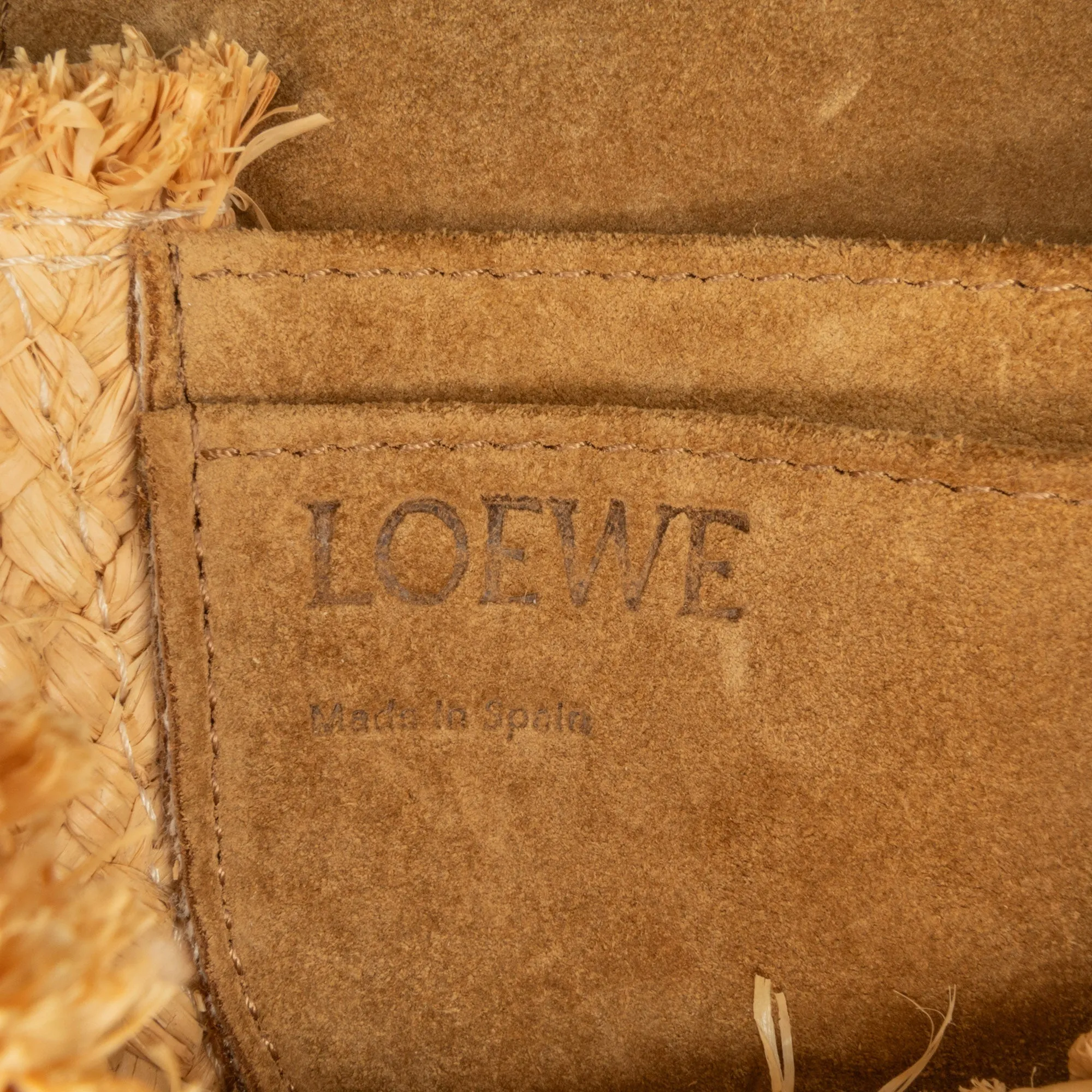 Mini Raffia Crossbody Bag with Leather Trim and Knotted Strap Closure