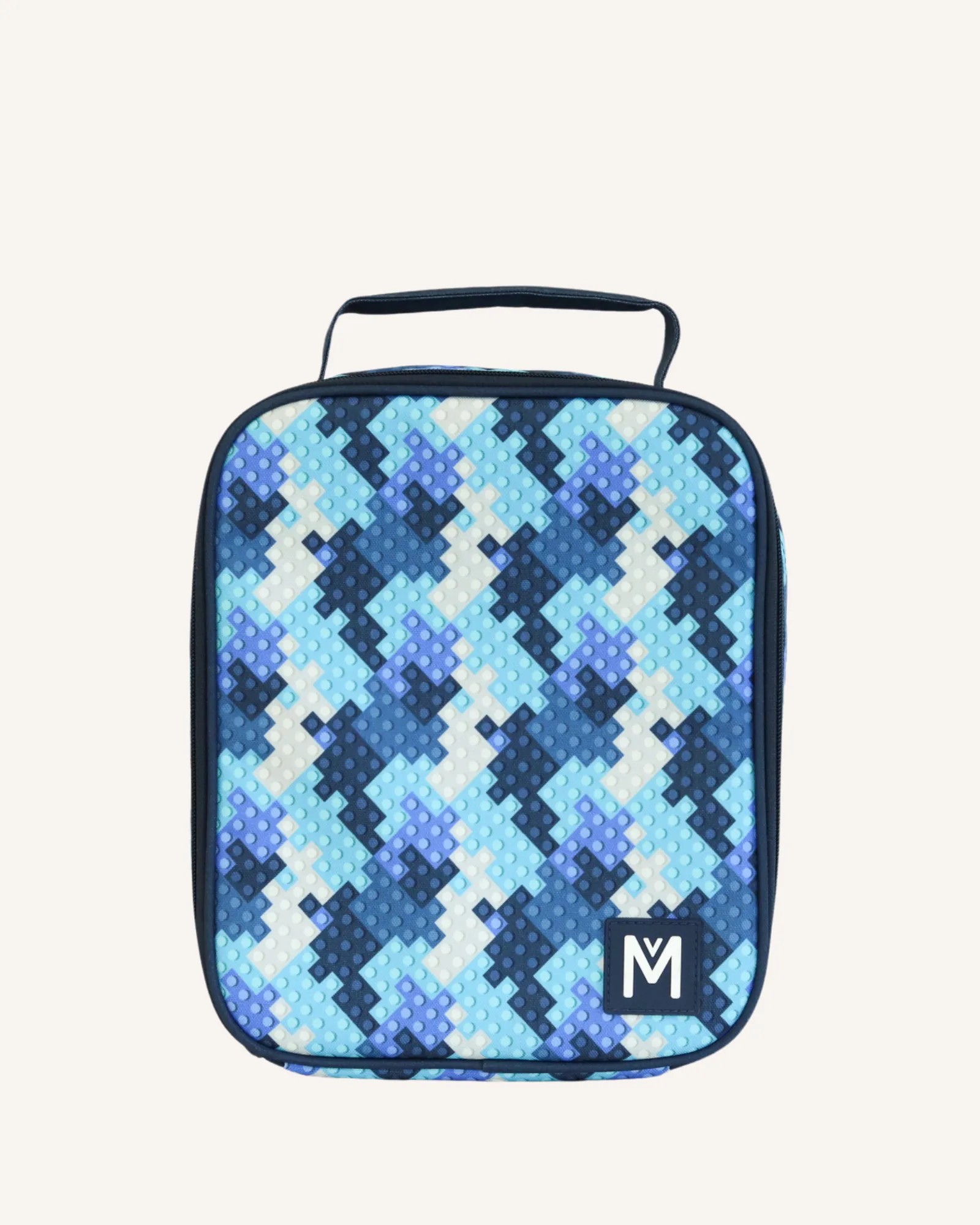 MontiiCo Large Lunch Bag and Bottle Set - Block Land