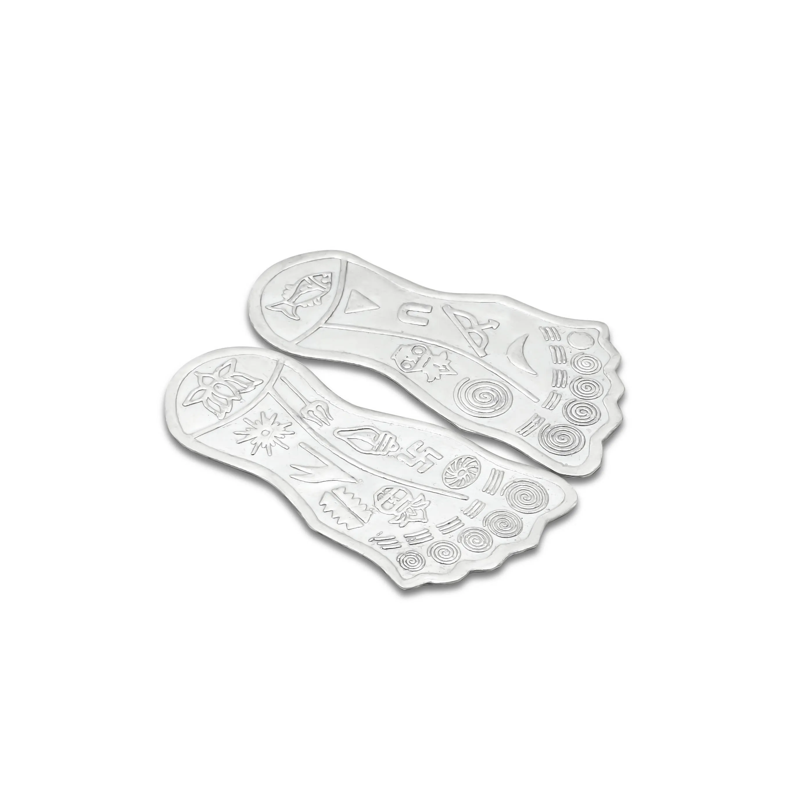 Pure Silver Maa Laxmi Charan Paduka for Worship