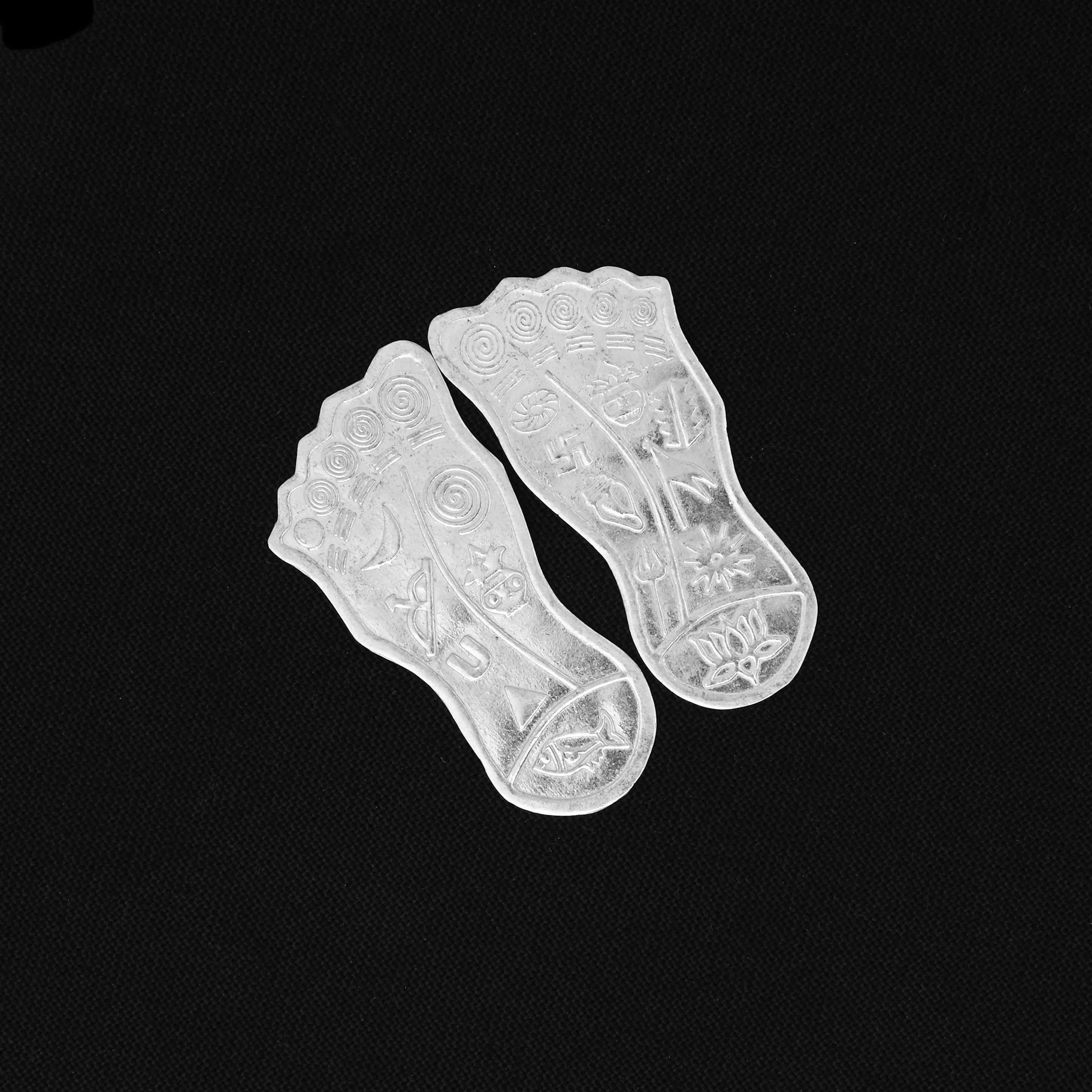 Pure Silver Maa Laxmi Charan Paduka for Worship