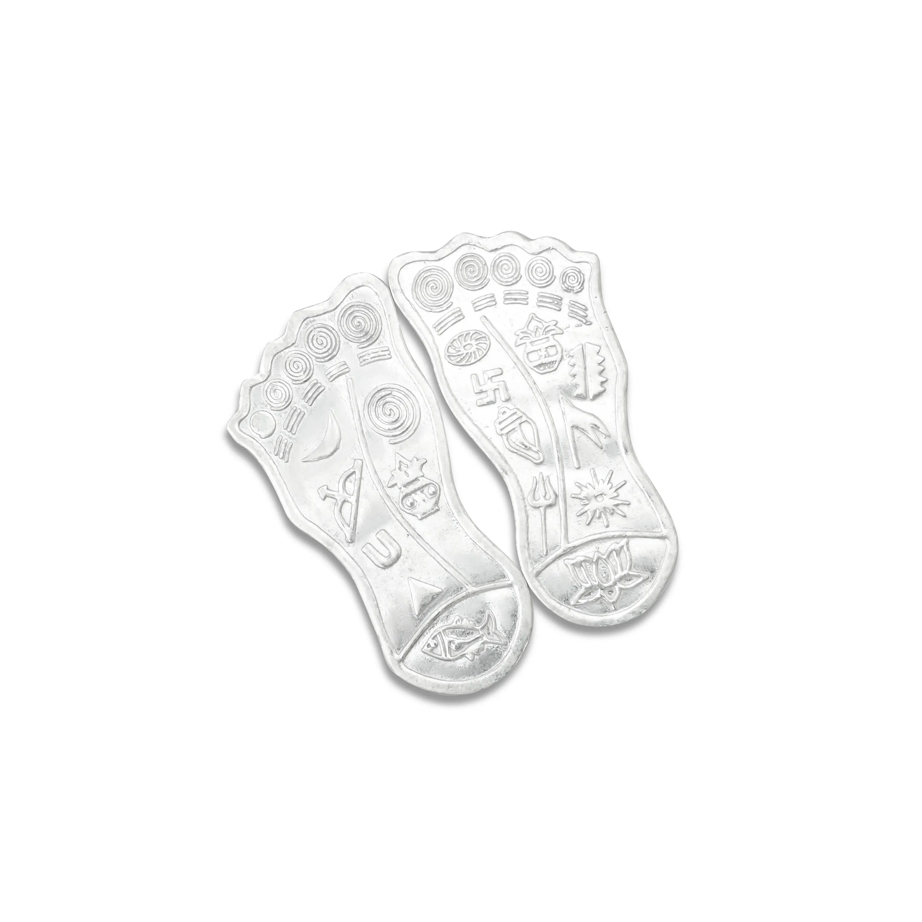 Pure Silver Maa Laxmi Charan Paduka for Worship