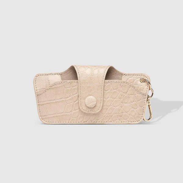 Skittle Sunglass Case - Croc Butter