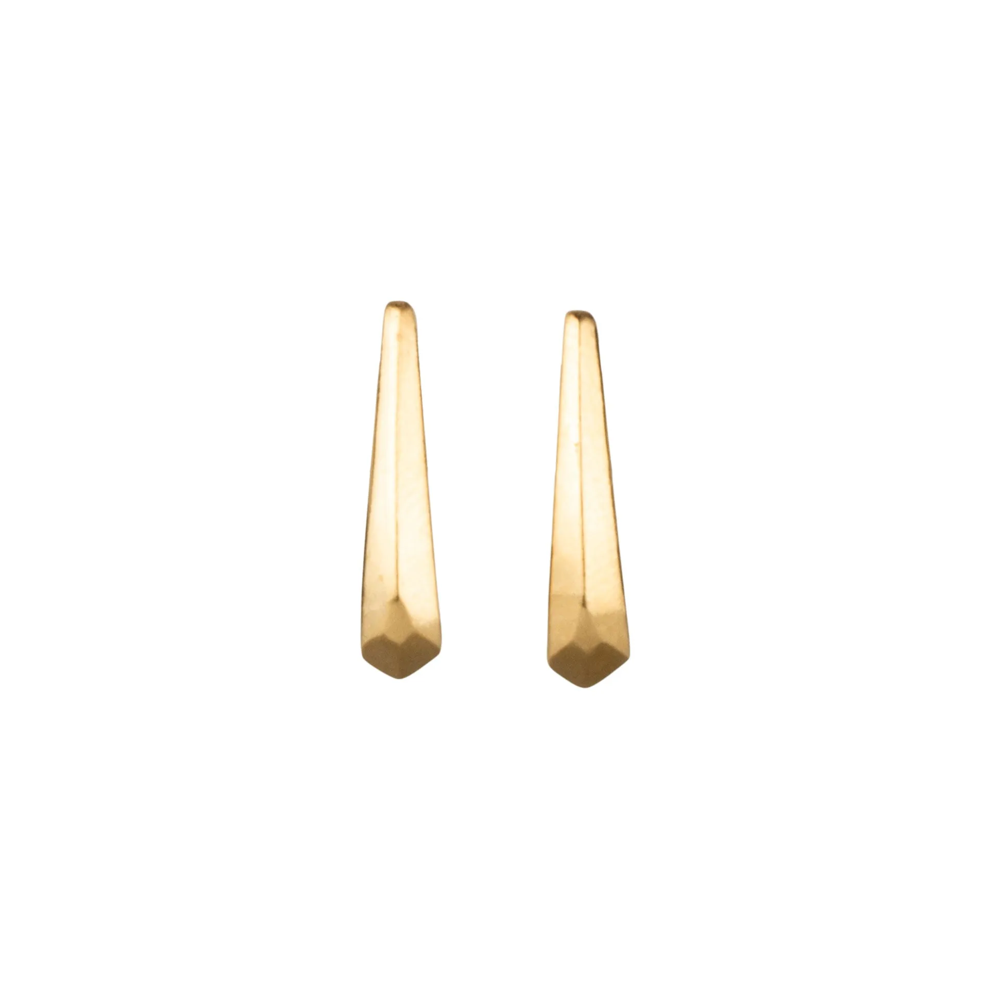 Vermeil Tapered Fragment Stud Earrings