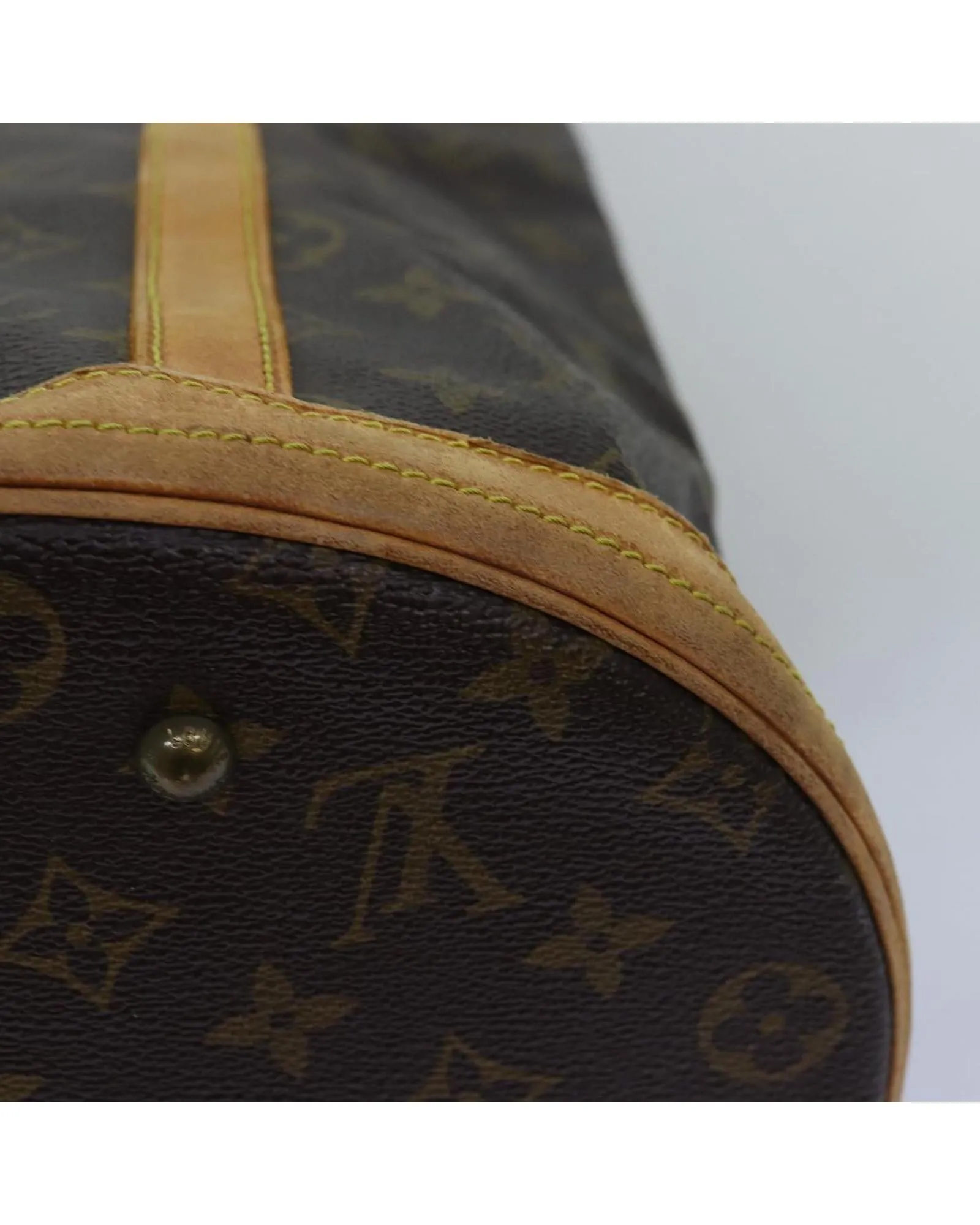 Vintage Monogram Canvas Shoulder Bag with Adjustable Strap by Louis Vuitton