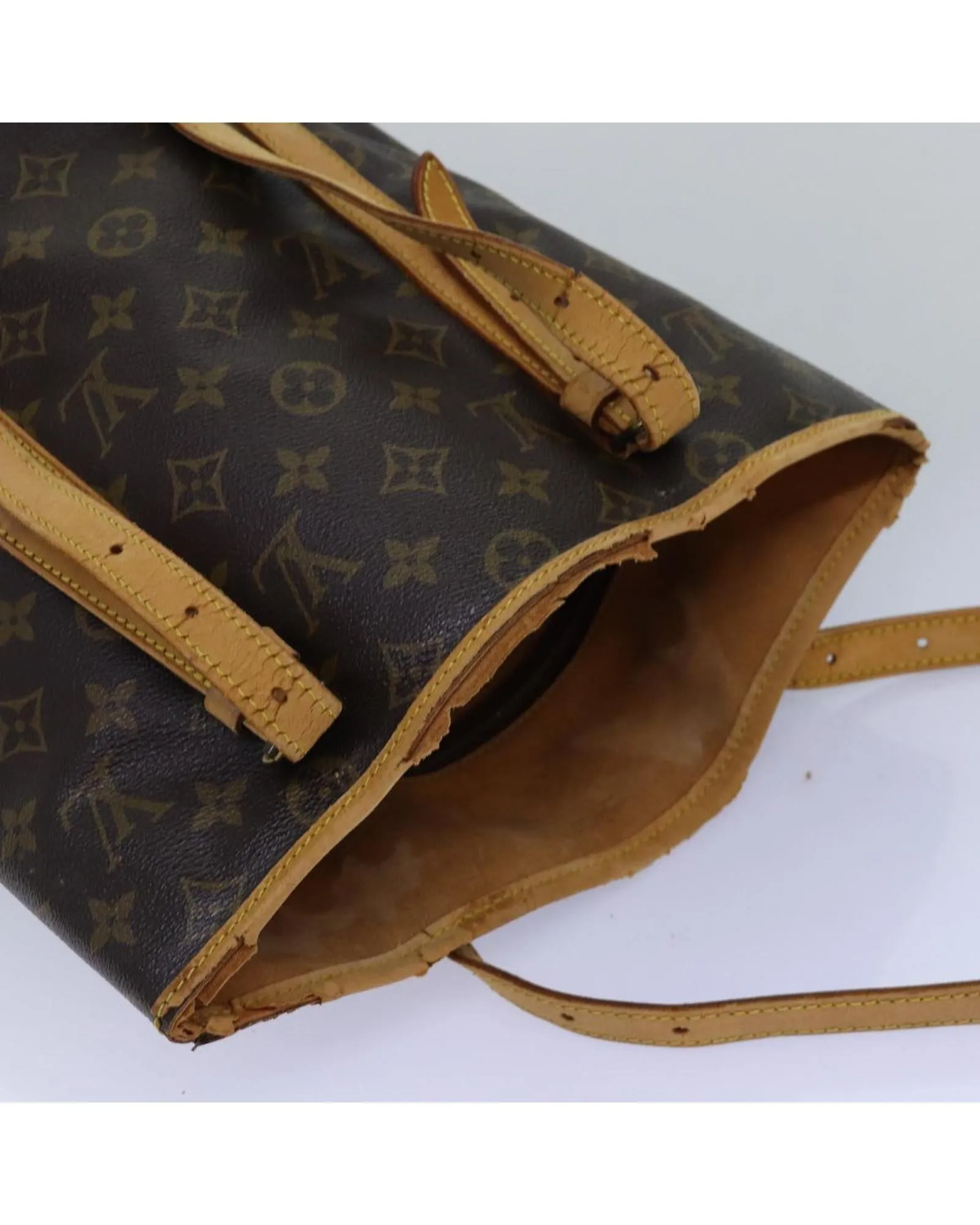 Vintage Monogram Canvas Shoulder Bag with Adjustable Strap by Louis Vuitton